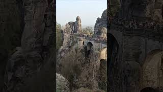 Bastei  Aussichtsplattform  Basteibrücke  Sächsische Schweiz  Sachsen [upl. by Amahcen]