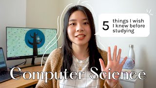 5 things I wish I knew before studying Computer Science 👩🏻‍💻 [upl. by Rosalinda666]