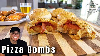 🍕 Pizza Bombs The Perfect Cheesy Gooey Treat 🍕 [upl. by Sukey]