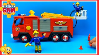 Brandweerman Sam Fire Truck Jupiter uitpakken [upl. by Anoit849]