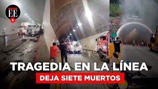 Accidente en La Línea siete muertos y 33 heridos en el túnel Los Venados  El Espectador [upl. by Artair]