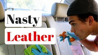 Super Degreaser VS Super Clean On Car Leather Seats [upl. by Tingey]