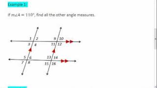 Geometry 32 1 of 3 Parallel Lines cut by a Transversalmp4 [upl. by Annor]