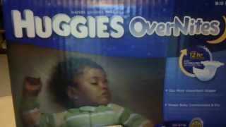 Huggies OverNites Diaper Review [upl. by Yvor]