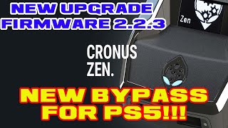 CRONUS ZEN NEW FIRMWARE 223 UPGRADE  NEW BYPASS METHODE FOR PS5  EASY WAY cronuszen cronus [upl. by Dranyer]