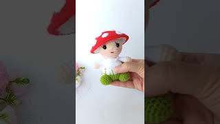 🍄Little crochet MUSHROOM gnome  Маленький ГРИБНОЙ гном крючком🍄 [upl. by Ocinom663]