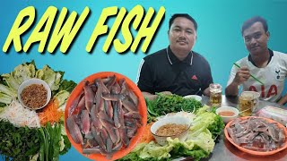 raw fish with hit fish sauce 013 [upl. by Acul]