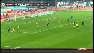 Golazo de Granero  Almeria 11 Real Madrid 01162010 [upl. by Llenor]