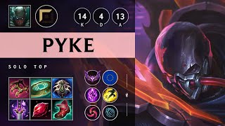 Pyke Top vs Shen Unstoppable  EUW Master Patch 1418 [upl. by Voltmer]