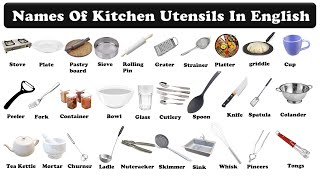 kitchen utensils name in english  kitchen tools picture  cooking utensils names [upl. by Shea71]