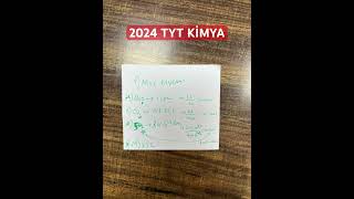 8 HAZİRAN 2024 TYT FEN BİLİMLERİ KİMYA CEVAP ANAHTARI türkçe matematik sosyal [upl. by Weinshienk]