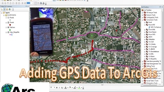 How to add GPX file to Arcgis GPS data into ArcGis [upl. by Icam]