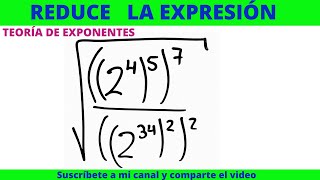 REPASO DE TEORÍA DE EXPONENTES 27 CON RADICACIÓN [upl. by Atiken654]