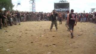 Hellfest 2009  Dagoba  Wall of death  Braveheart [upl. by Inaliak]