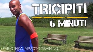 TRICIPITI A CASA IN 6 MINUTI  ALLENAMENTO CORPO LIBERO [upl. by Ileane812]