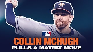 McHugh pulls off INSANE move to avoid baseball [upl. by Eenel493]