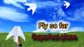 Super fast jet paper planePaper jet ppane [upl. by Ng]