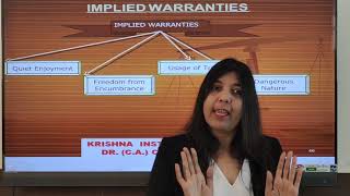 Implied warranty Under Sale of Goods Act [upl. by Ielhsa998]