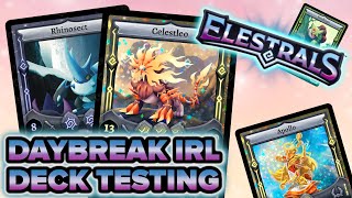 LIVE ELESTRALS PLAYTESTING DAYBREAK DECKS  THE DECKHEADS PLAY AGAIN  ft TrainerTales [upl. by Basso]