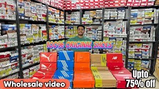 Wholesale Warehouse  100 Original Shoes in Wholesale  Upto 75 off XZIZT Delhi [upl. by Yrehcaz]