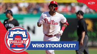 Thoughts on Johan Rojas Cristian Pache Phillies first Spring Training games  MLB Ranking DH [upl. by Ecahc]