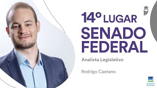 Concurso Senado Federal entrevista com Rodrigo Caetano 14º lugar para Analista Legislativo [upl. by Valery724]