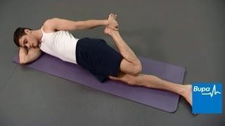 Easy stretches for your calf quadriceps hamstrings chest shoulder and triceps  Bupa Health [upl. by Bohlen]