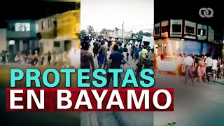 Protestantes en Bayamo salen a la calle a pedir LIBERTAD [upl. by Jacobina]