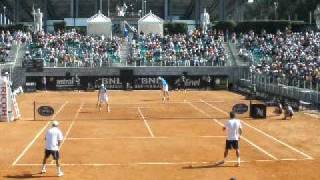 Federer  Allegro vs Isner  Querrey Foro Italico 2010 [upl. by Eanrahc]