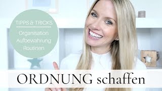 ORDNUNG SCHAFFEN amp HALTEN I Organisation zuhause I Tipps Tricks Hacks I MamaBabyLiebe [upl. by Ratib339]