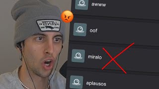 Robleis elimina el miralo miralo de su canal de Twitch😢 [upl. by Ahsratan]