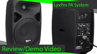 LyxPro SPA8 Portable 100Watt Speaker Review [upl. by Liponis712]