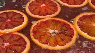 Candied Blood Oranges 🍊 dipped in CHOCOLATE  Charlie the Chocolate Factory treats 🧡 [upl. by Orecul]