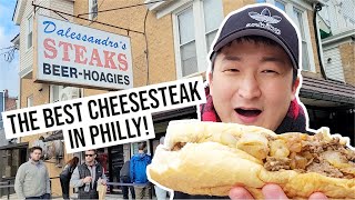 The BEST CHEESESTEAK IN PHILLY Dalessandros Steaks [upl. by Enavi562]