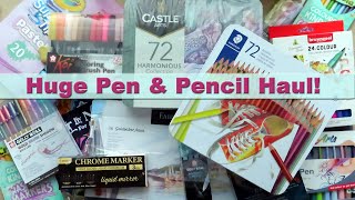 Huge Adult Colouring and Art Supplies Haul  Prime Day amp Summer Sales PLUS Happy Mail [upl. by Phio]