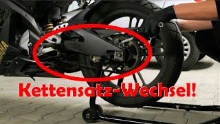 Motorrad KettensatzWechsel  YZF R125 HD [upl. by Holle]