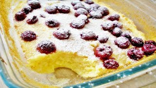 Rezept QuarkGrießAuflauf mit Kirschen  so lecker und so einfach gemacht [upl. by Riatsala]