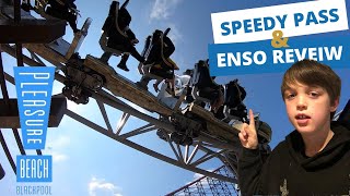 Speedy Pass amp Enso Review Blackpool Pleasure Beach [upl. by Neelra]