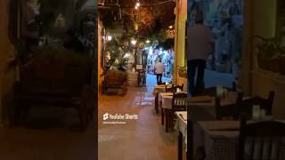 Chania Old Town Night Stroll chania chaniacrete crete cretegreece creteisland travelvlogger [upl. by Randene]