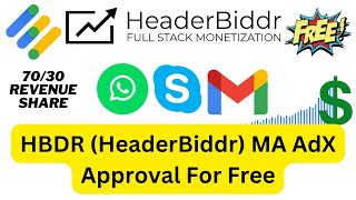 MA Adx Approval with HBDR HeaderBiddr MCM  Get Approved Full Method with Proof  Revenue Mentor [upl. by Ralina335]