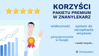 Co daje Pakiet Premium na ZnanyLekarz [upl. by Nylirahs]