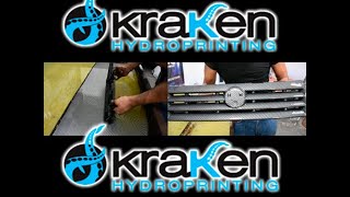 Kraken  Hidrografia con motivo de carbono sobre rejilla de auto [upl. by Nagap]