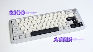 Ultra quotThockyquot ASMR Keyboard for 100  Yunzii AL66 Review Milk Switch [upl. by Thier]