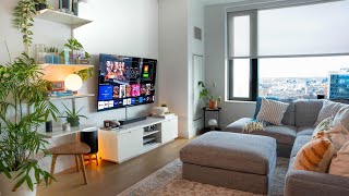 My Cozy and Modern Living Room Setup 2024 [upl. by Anitreb689]