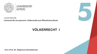 Vorlesung Völkerrecht I – Sitzung 5 24112020 [upl. by Fitzgerald17]