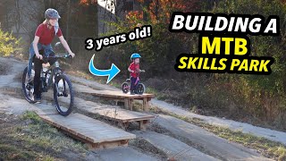 Building and Donating an Entire Mini Mountain Bike Park for KIDS [upl. by Anpas]