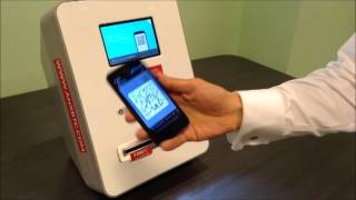 How a Bitcoin ATM works Depositing cash to bitcoin in less than one minute [upl. by Yoong]