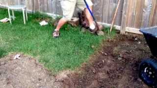 How to remove sod by hand the easy way [upl. by Ehc]