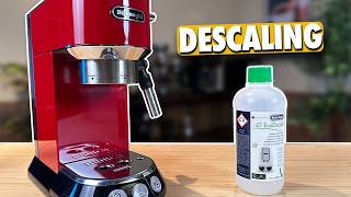 How to DESCALE your Delonghi DEDICA  Step by step guide [upl. by Cyrill]