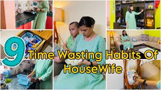 9 TIME WASTING HABITS HOLDING YOU BACK AS A HOUSEWIFE  HOW TO BE A BEST HOMEMAKER [upl. by Euh348]